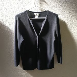 Worthington black cardigan with 3/4 sleeves. Small